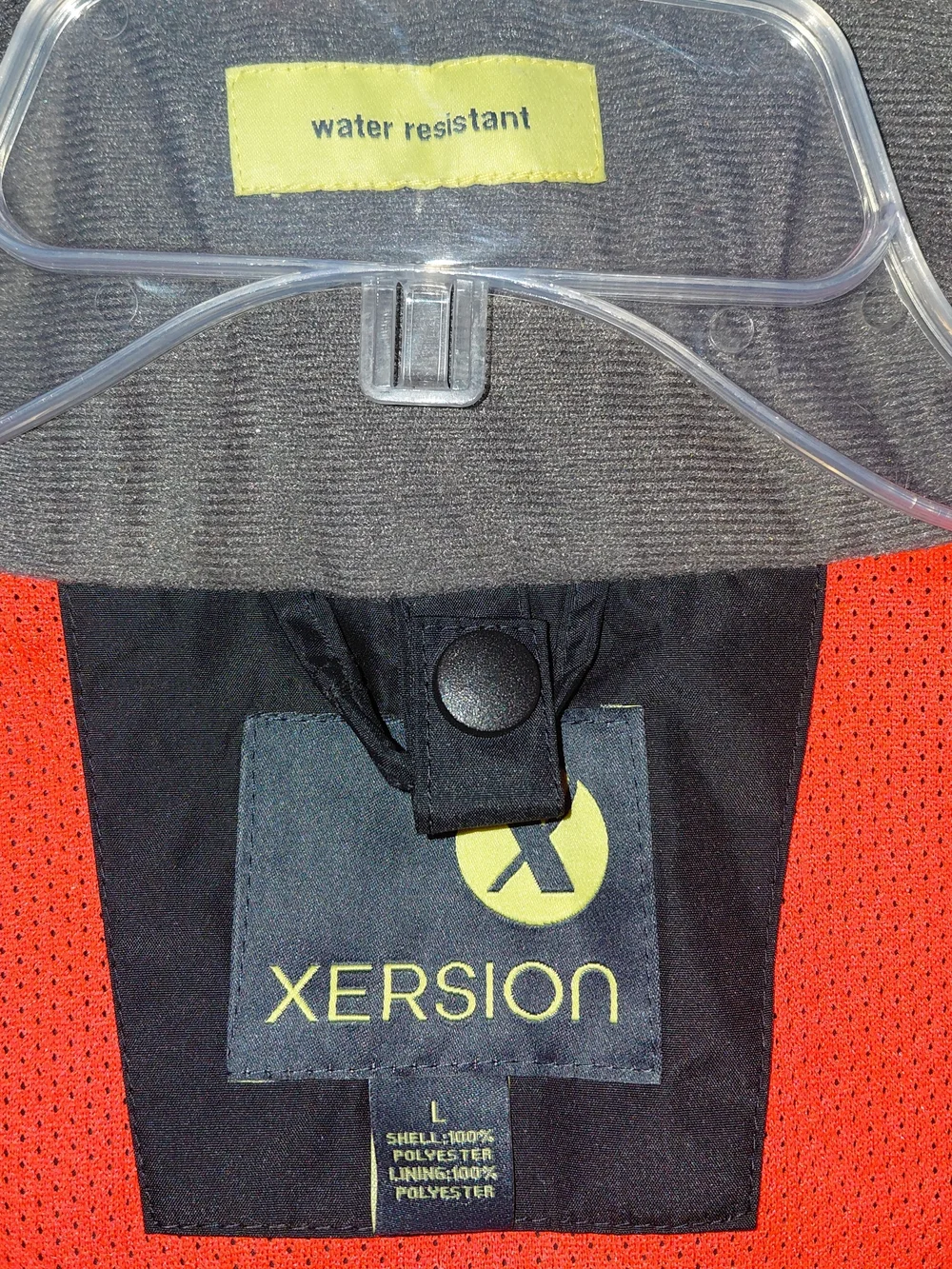 Xersion Men’s Blue and Black Waterproof Hooded Jacket #2444